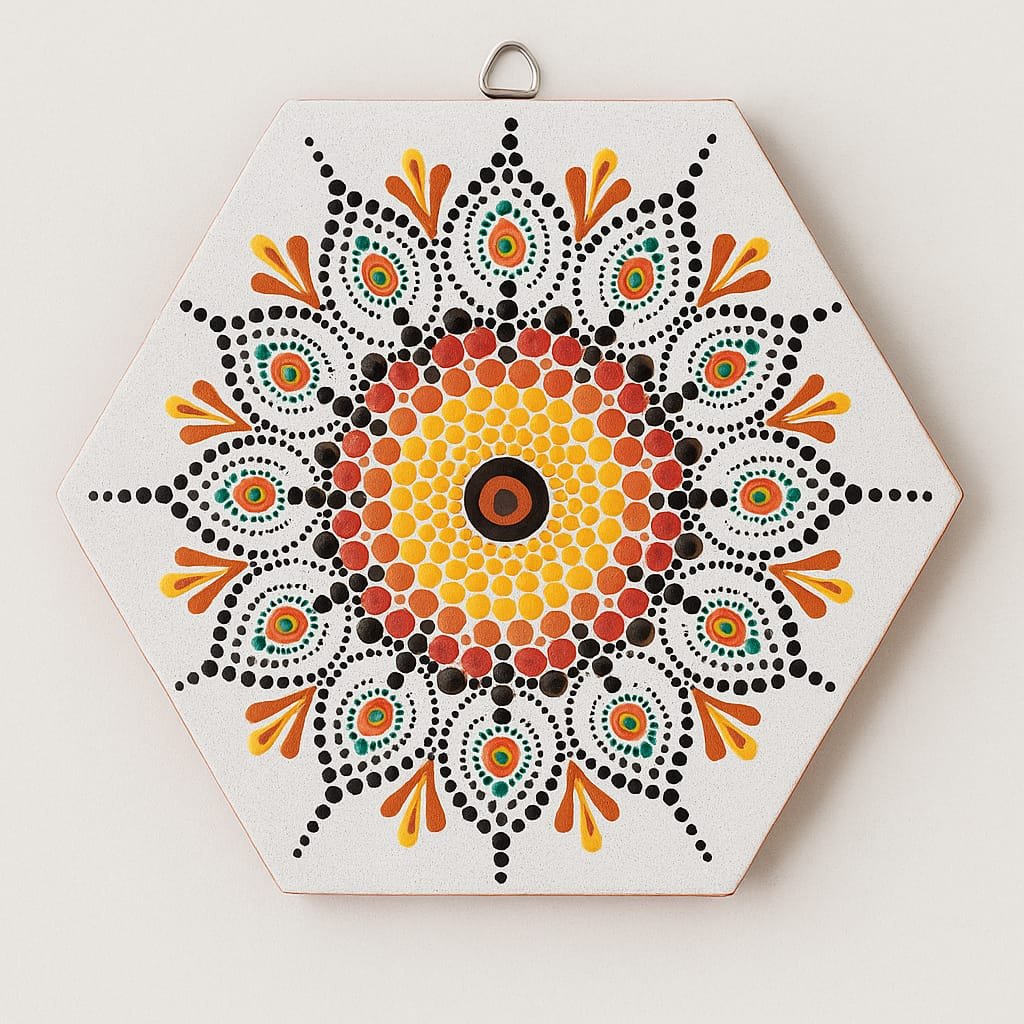Sun Bloom Hexa Mandala