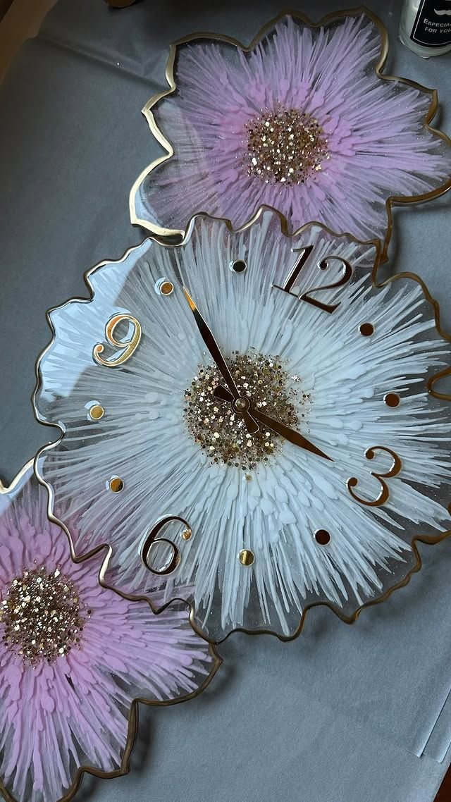 Agate Resin Wall Clock