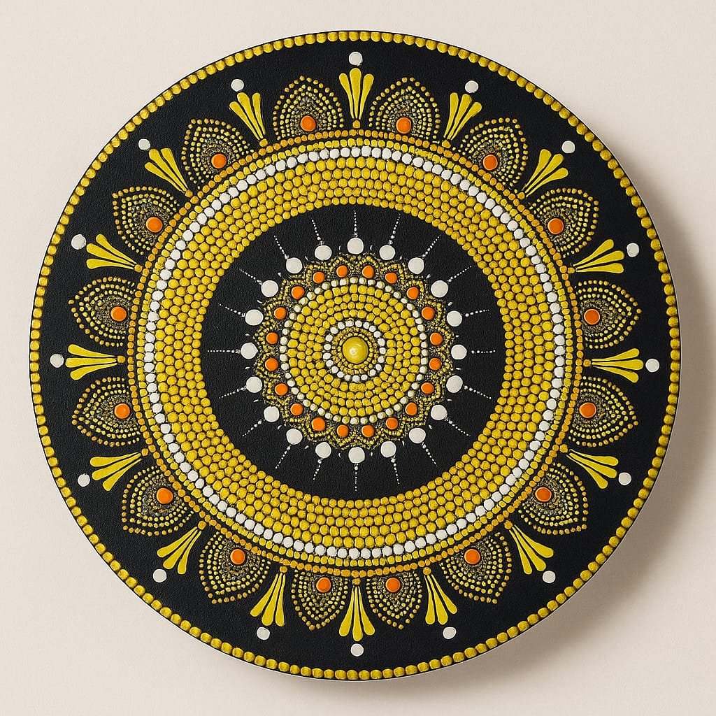 Handmade Mandala Dot Art - Image 2